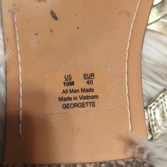 Sam Edelman Gold strappy sandals 10M - Picture 5 of 5